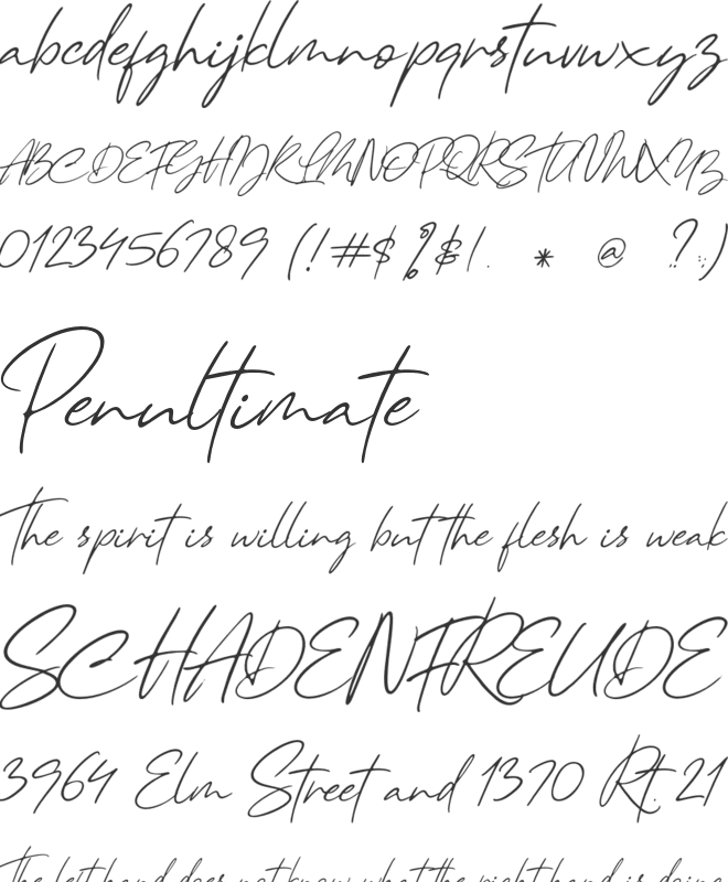 Lunafreya font preview