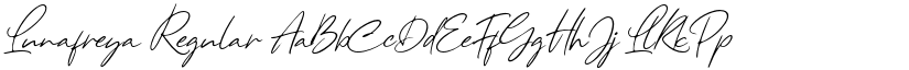 Lunafreya Regular font
