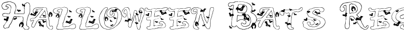 Halloween Bats Regular font