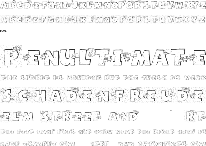 Grazing On Grass font preview