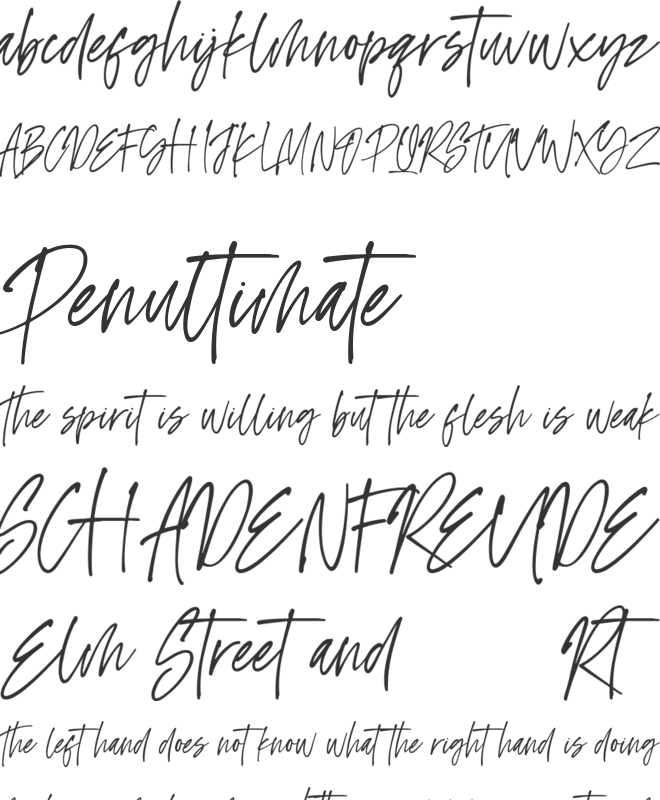 Wednesday Vibes font preview