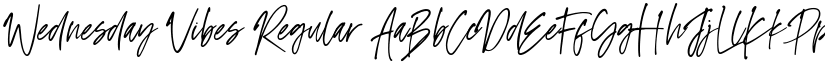 Wednesday Vibes Regular font