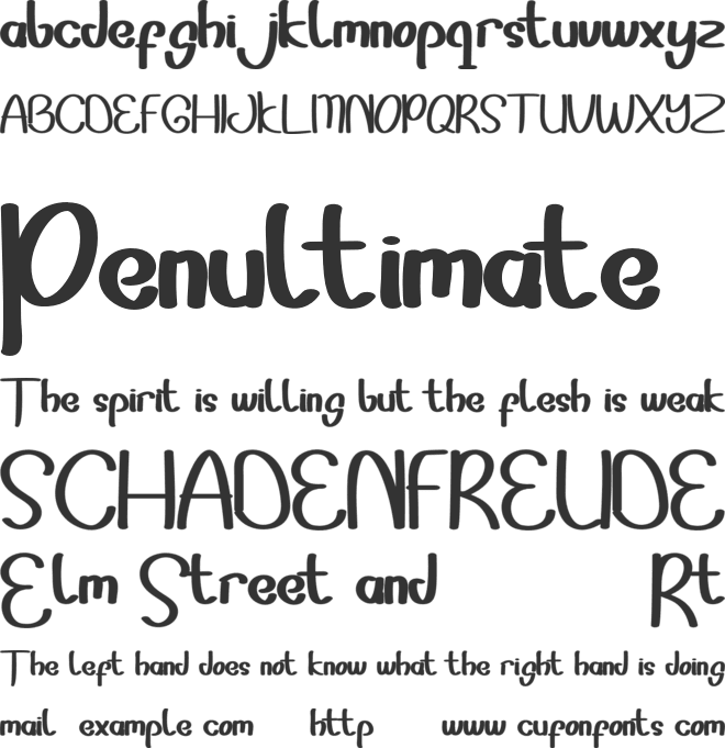 Sonddesip font preview