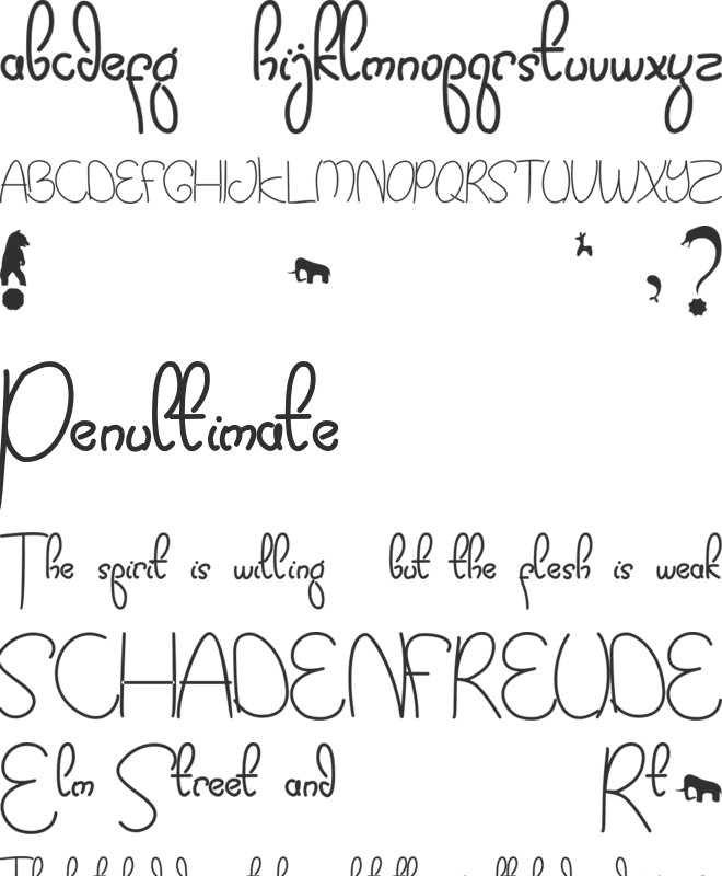 Kidtoy! font preview