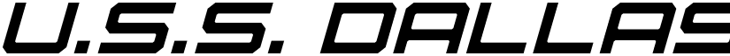 U.S.S. Dallas Light Italic font