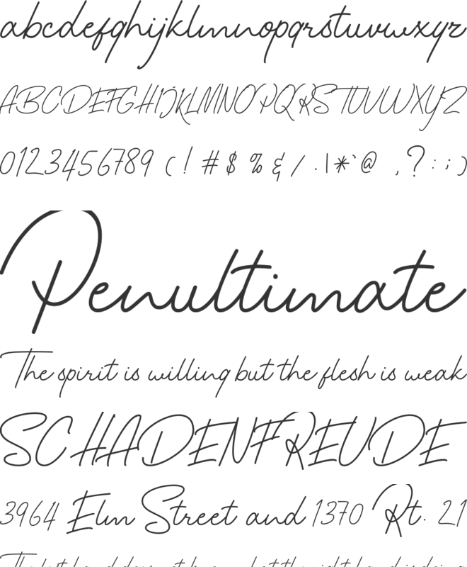 Hamillton Two font preview