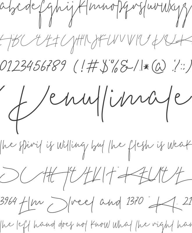 Just Do It font preview