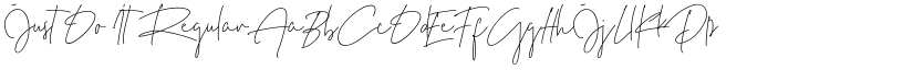 Just Do It Regular font