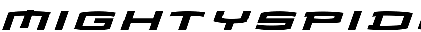 mightyspidey Medium font