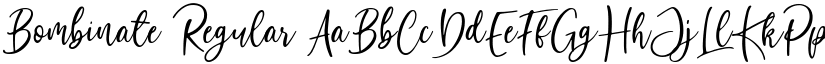 Bombinate Regular font
