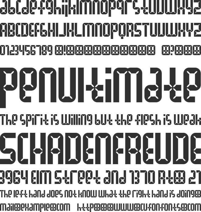 XefuS font preview