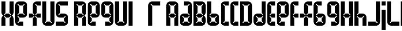 XefuS Regulᅡr font