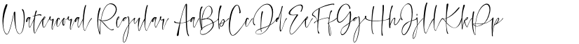 Watercoral Regular font