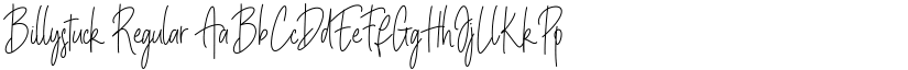 Billystuck Regular font