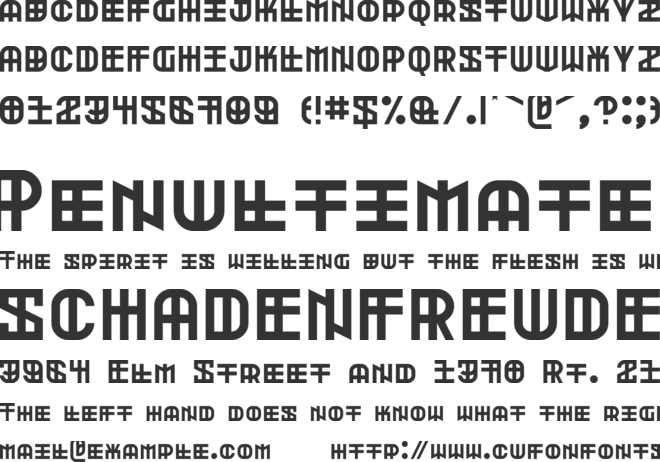 Skaldsong font preview