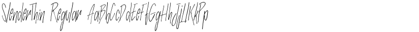 SlenderThin Regular font