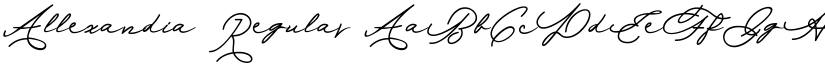 Allexandia Regular font