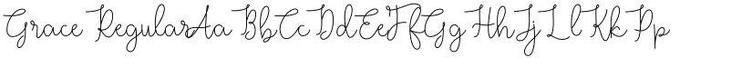 Grace Regular font