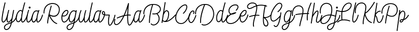 lydia Regular font