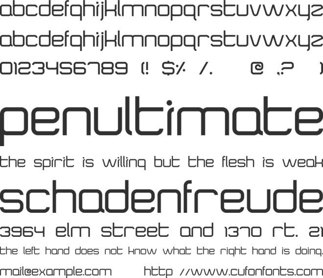 SquareType B font preview