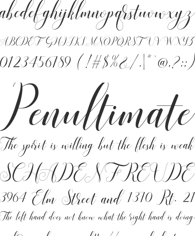 Mariana Oghawa font preview