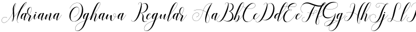 Mariana Oghawa Regular font