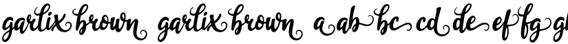 garliXbrowN garliXbrowN font