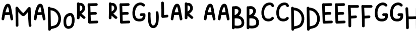 AMADORE Regular font