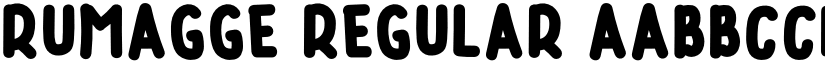 RUMAGGE Regular font