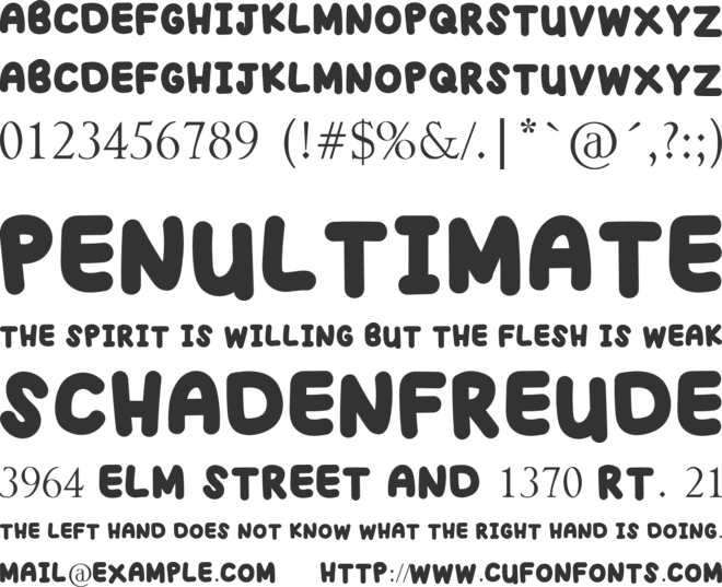 THE JHONNY TAN font preview