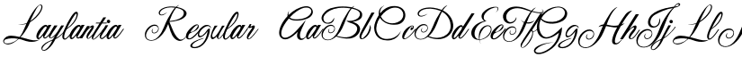 Laylantia Regular font