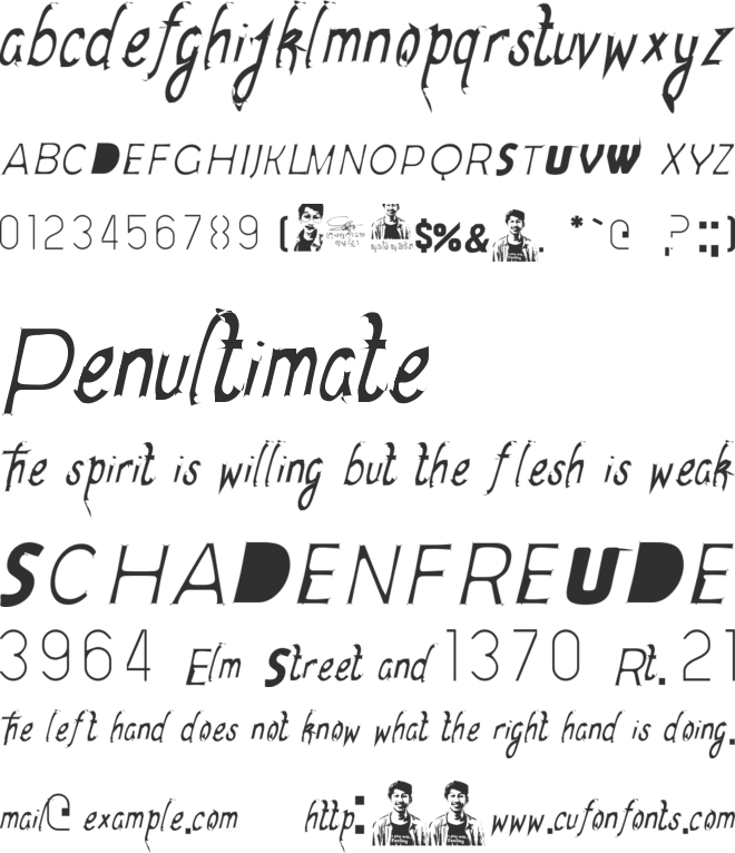 S-Phanith_miss you font preview