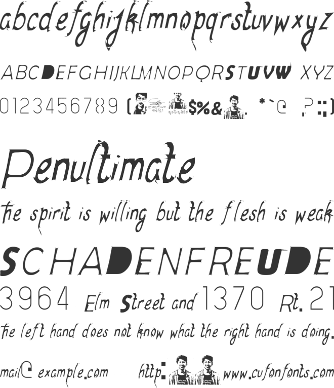 S-Phanith_miss you font preview