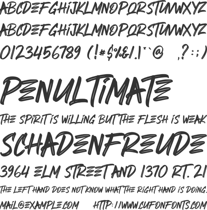 Herdrock font preview