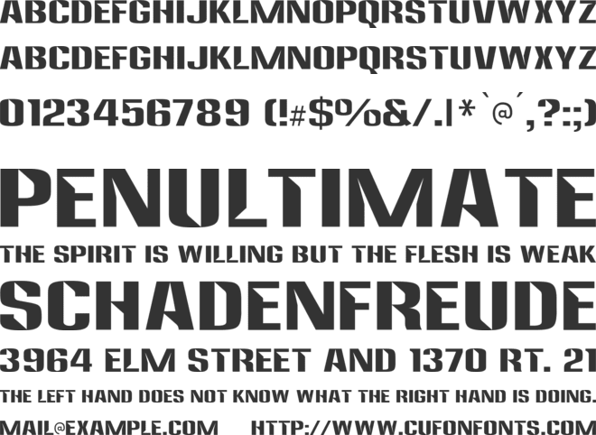 Anklepants font preview