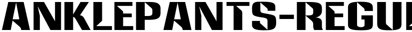 Anklepants font download