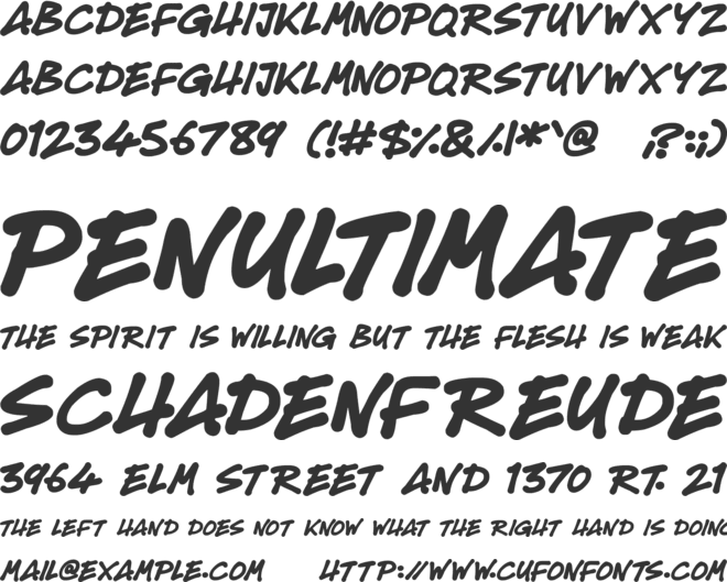 Super Tasty font preview