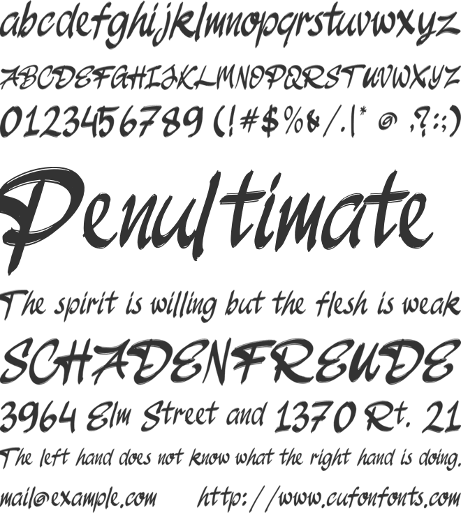 JakAs font preview