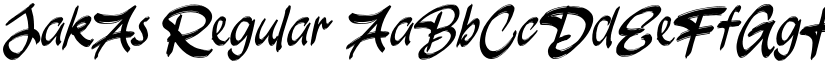 JakAs Regular font