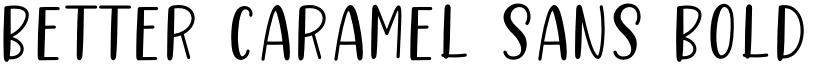 Better Caramel Sans Bold Regular font
