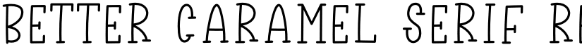 Better Caramel Serif Regular font