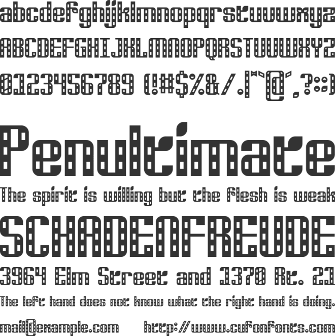 Junglira Harlequin font preview