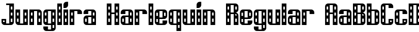 Junglira Harlequin Regular font