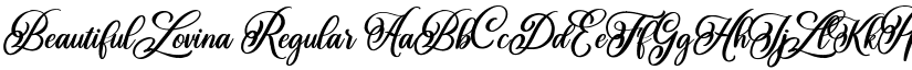 Beautiful Lovina Regular font
