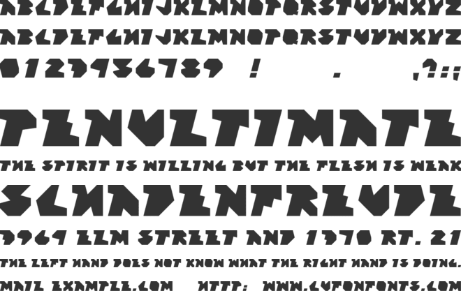 Block Factory font preview