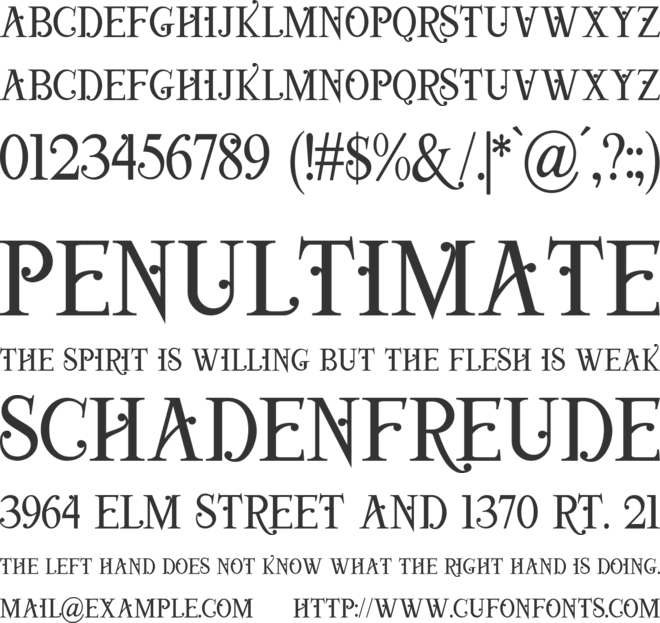 Viktoria Serif font preview
