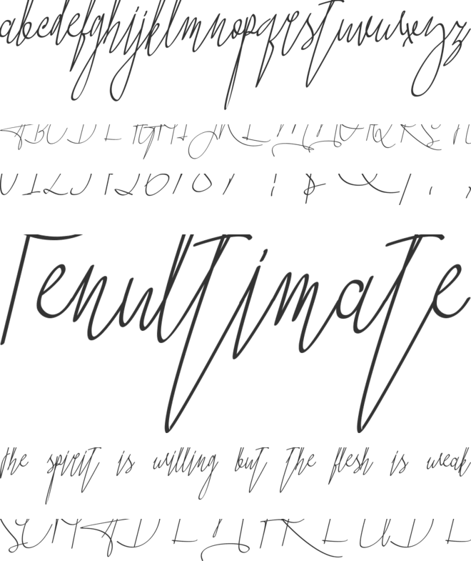 John Austiney font preview