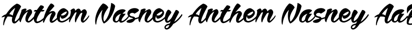 Anthem Nasney Anthem Nasney font