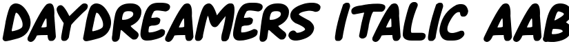 Daydreamers Italic font