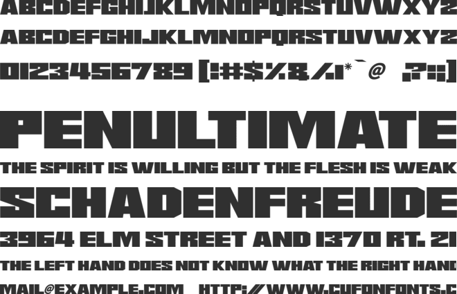 Saturn 3 font preview